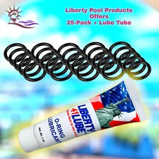 1307 Valve Shaft O-Ring PTK-158 Genuine Liberty Seals 25-PACK+LUBE For Jandy 