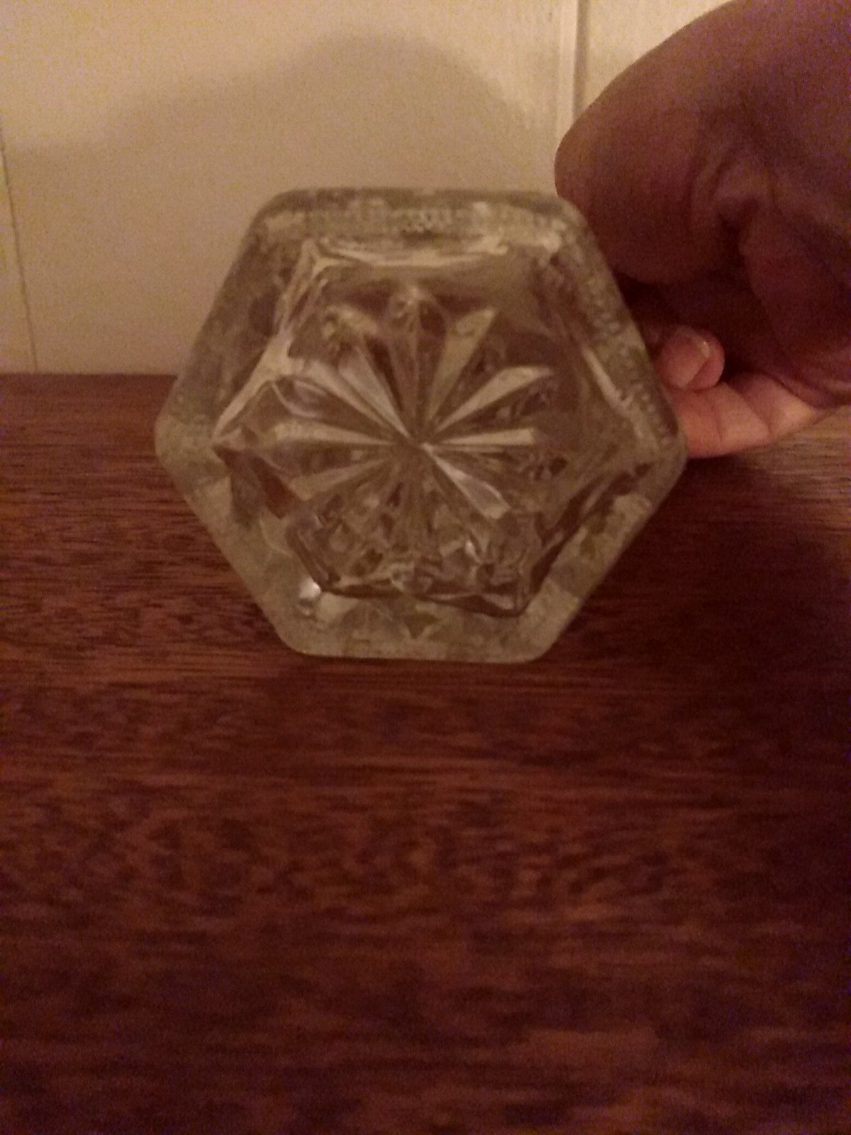 Vintage Anchor Hocking Wexford Clear Glass Vinegar or Oil Cruet with Stopper 