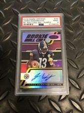 2018 JAMES WASHINGTON ROOKIE ROLL CALL AUTO PURPLE /10 PANINI PSA/DNA 9 SIGNED