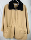 LE MODE BEIGE CAPE/ BROWN COLLAR OSFA