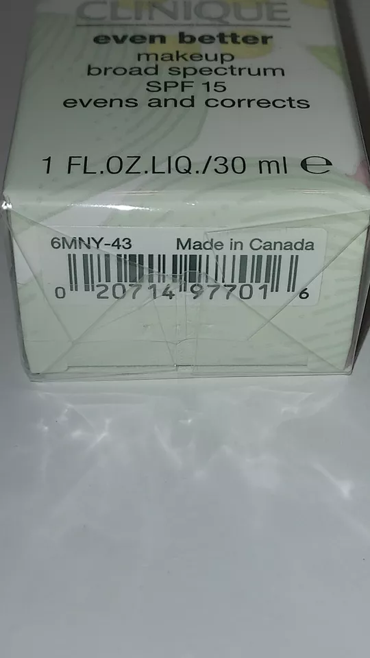 CLINIQUE Even Better Makeup Broad Spectrum Spf 15 *WN 04 BONE*/ 1 oz /New in box - Image 4 of 4