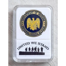 NATIONAL GUARD BUREAU Challenge Coin US Department Of Defense With case. New!