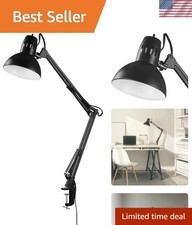 Elegant 31.5-Inch Adjustable Desk Lamp with Metal Clamp - Industrial Style