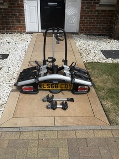 Thule 927 Velo Compact Bike Carrier Cycle Rack Incl 4th Bike Adaptor and Keys.