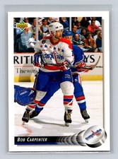 1992-93 Upper Deck #478 Bob Carpenter Washington Capitals