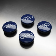 4x CERCHIO IN LEGA FORD BLU 54MM CENTRALE FUSION FOCUS 3 FIESTA MONDEO MK2 MK4 KUGA