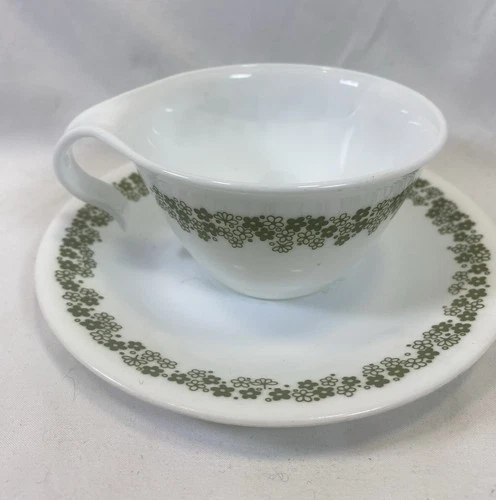 Corelle Livingware Spring Blossom Flower Tea Cup & Saucer Coffee Crazy Daisy