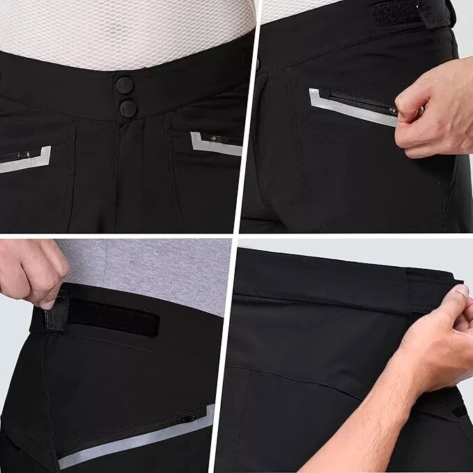 MENS MTB Cycling Shorts Bicycle Mountain Cycle Off Road Downhill shorts Outdoor - Image 4 of 4