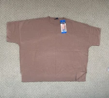 Women’s SPLENDID Brown Short Sleeve Knit Top, Large, NEW