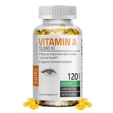 Vitamin A 10000IU Softgels Capsules High Strength Vitamin Supplement NON-GMO