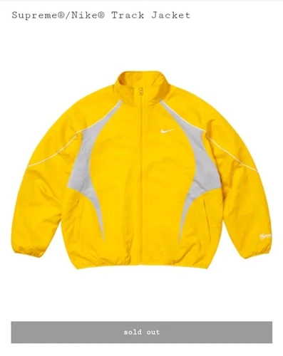 VESTE DE SURVÊTEMENT NIKE SUPRÊME TAILLE XL JAUNE SS25 extra large rare épuisée