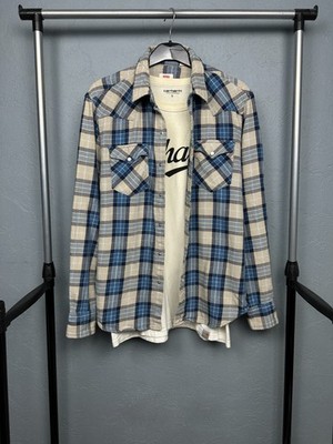 Levi's Vintage Mens Flannel Plaid Shirt Size M