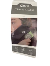 Trtl Super Soft Travel Neck Support Pillow - black with bag 