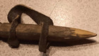 Antique Corn Husking Peg Primitive Hand-Carved Wood Leather Tool  no reserve — photo 8