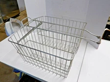 VINTAGE BIKE 1960's 1970's DOUBLE SIDED SADDLE BIKE BASKET 26" PAPER BOY NICE!!!