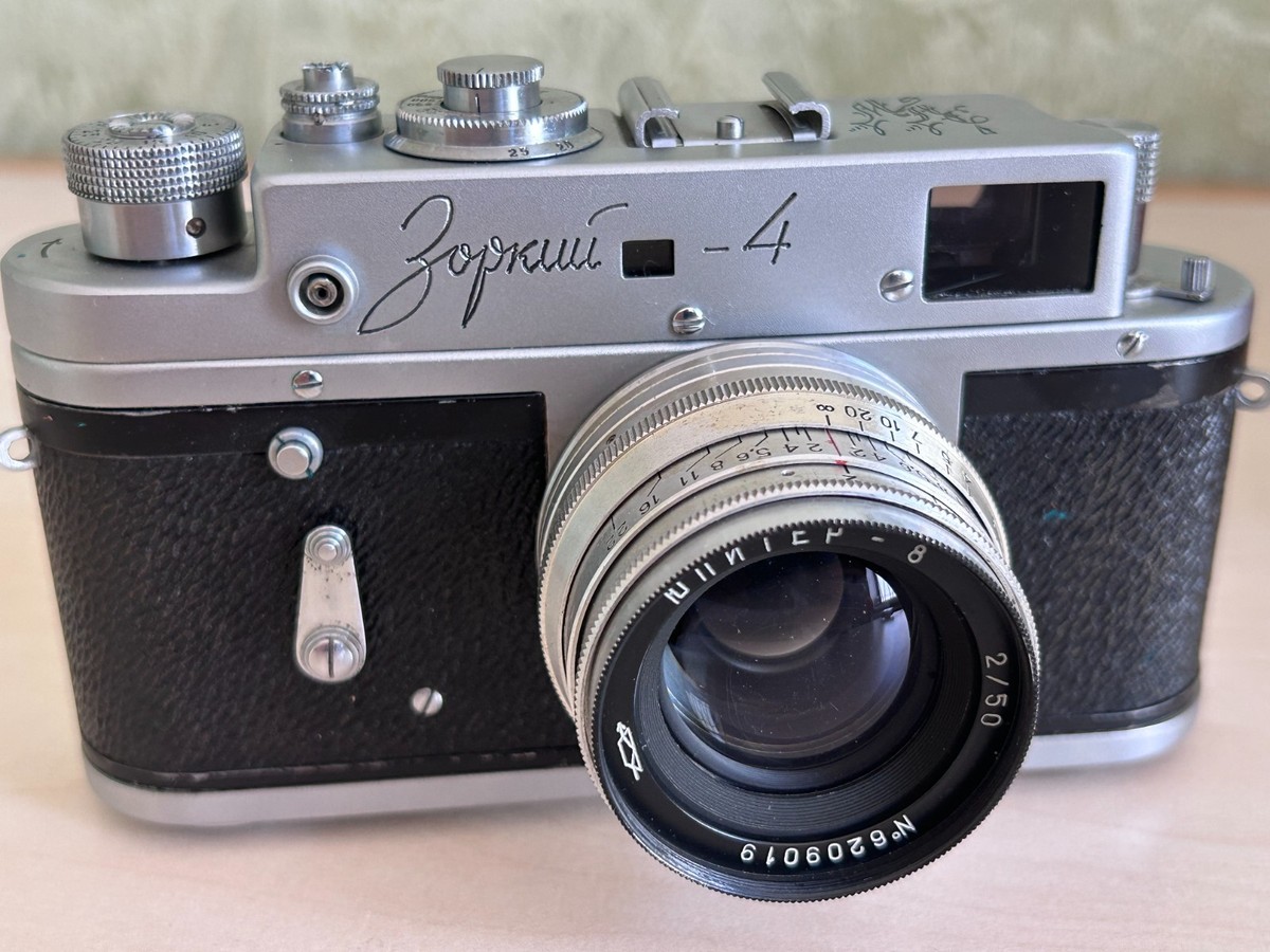 ZORKI-4 Rangefinder Camera KMZ USSR 35mm + Lens Jupiter-8 f 2/50mm