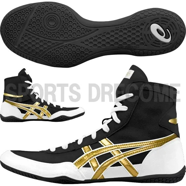 ASICS EX-EO Wrestling Boxing Shoes  1083A001  TWR900 New model Black White Gold