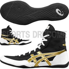 ASICS EX-EO Wrestling Boxing Shoes 1083A001 TWR900 New model Black White Gold