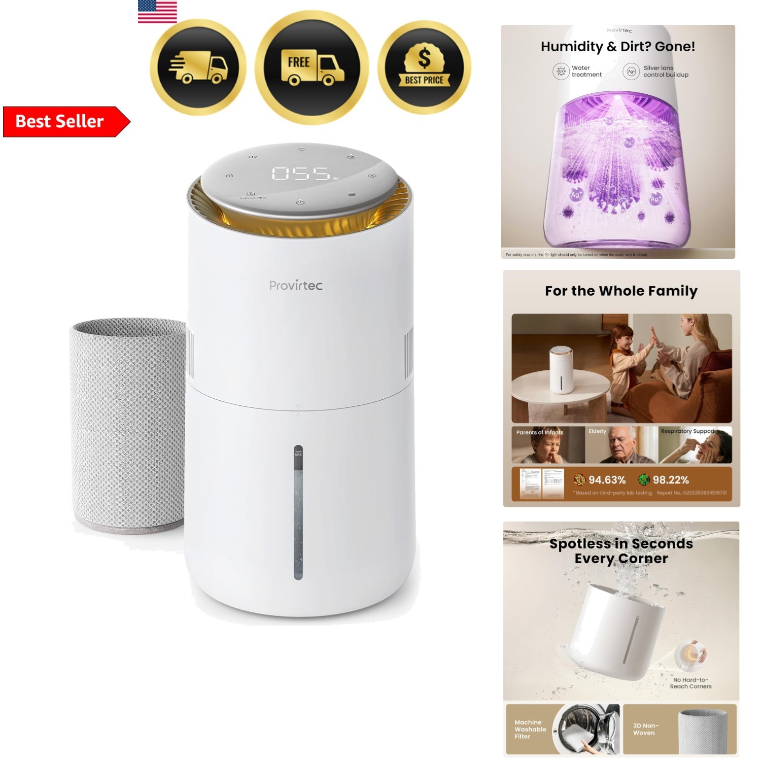 For Bedroom Small Room Evaporative No White Dust 3l Auto Con