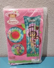 VTG HTF RARE STRAWBERRY SHORTCAKE POOL SET SEALED NEW RAFT BALL RING 2005 Y2K