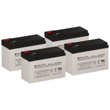 APC S500RMXLX157, 12V 7.5Ah F2 SLA AGM SigmasTek SP12-7.5 (T2) Battery Set of 4