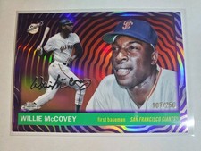 2025 Topps Chrome Platinum Willie McCovey /250 Purple Vibrations Refractor...