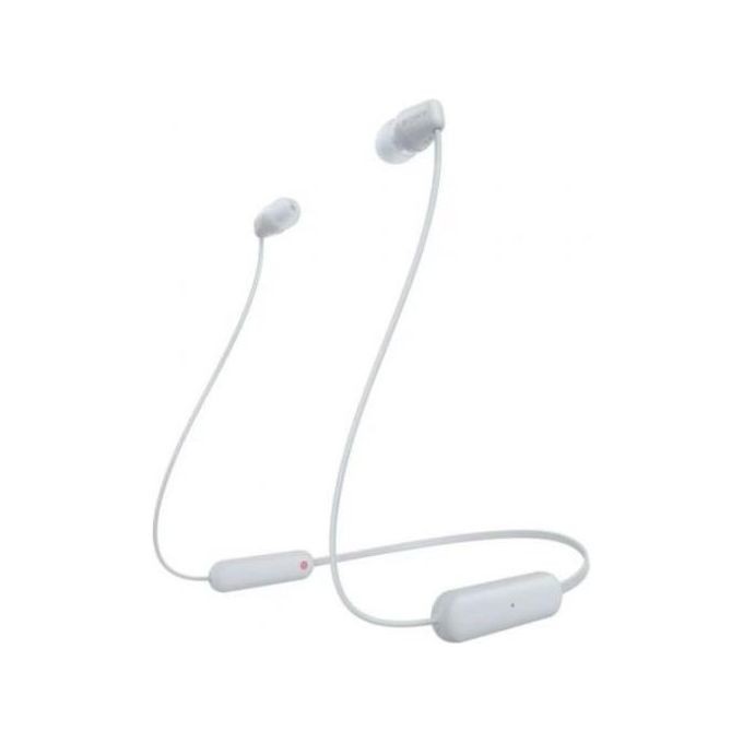 Sony WI-C100 Auricolari Wireless Bianco | 25h Batteria | Offerta Sony