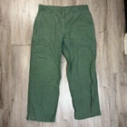 VTG US Military OG 107 Trousers 38x29 Green 1970 Vietnam Cotton Sateen Pants