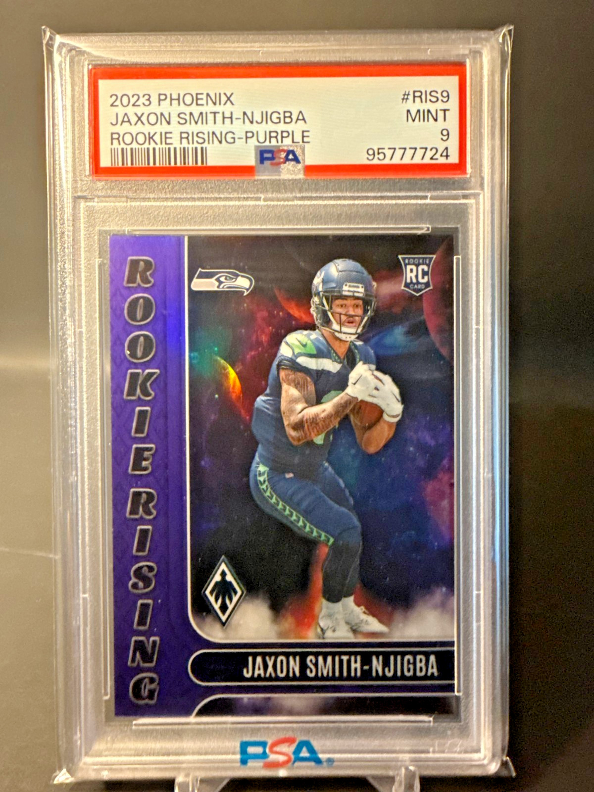 2023 PHOENIX ROOKIE RISING JAXON SMITH-NJIGBA PURPLE 11/125 #RIS9 PSA 9
