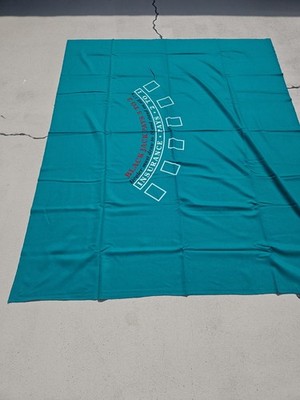 LAS VEGAS  BLACKJACK CUSTOMIZABLE GREEN FELT STANDARD TABLE CLOTH  62x72 6 Play