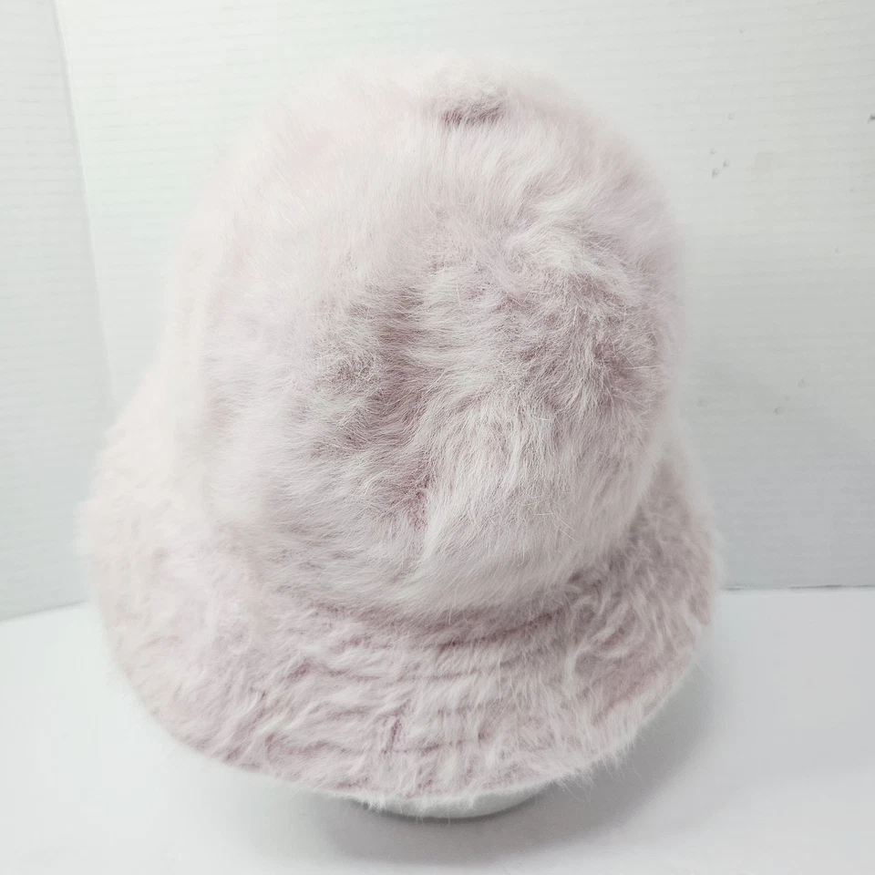 Sombrero cubo de piel real Kangol Furgora rosa claro talla mediana mezcla de angora 3959BC02 Foto 4 de 4