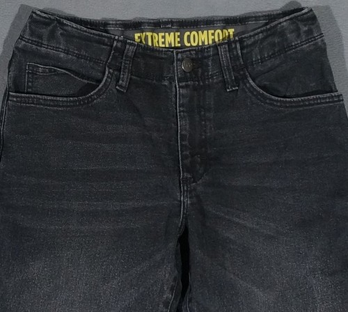WL09480 *LEE* EXTREME COMFORT STRAIGHT JEANS YOUTH sz18 R (msr 28"x31.5") BLACK - Picture 2 of 6