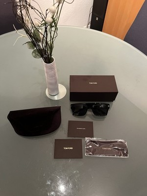 Neue, ungetragene Tom Ford Sonnenbrille  Schwarz Dunning entspiegelt NP320 