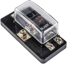 JEGS 10434 Standard Fuse Block with LED Indicators [4-Pole]