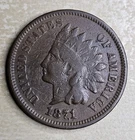 1871 Indian Head Cent Penny Very Good VG Almost Fine F Key Date