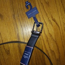 Tommy Hilfiger Belt Mens Black Brown Reversib...