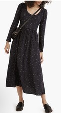 NEW Madewell L115317 Womens Night Vision Alicia Long Sleeve Midi Dress Size 6
