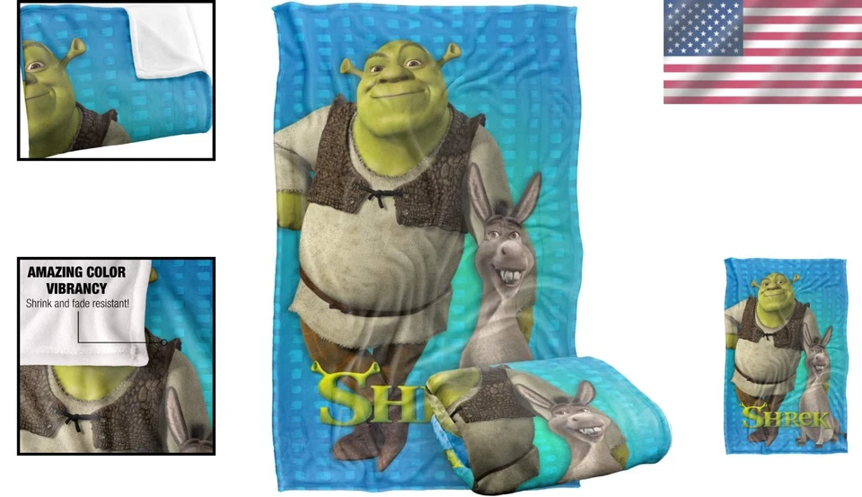 Shrek Pals Officially Licensed Fleece Blanket - Image 2 of 4