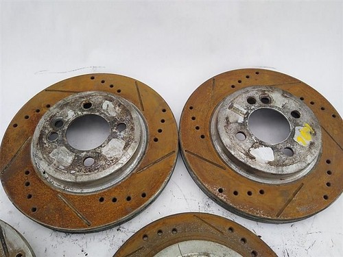 02 03 04 05 06 BMW Mini Cooper Brake Rotor Set Of 4 Drilled & Slotted - Picture 6 of 12
