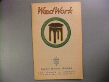 Boy Scout Wood Work Merit Badge Pamphlet 2-39 Brown Cover 5015PP