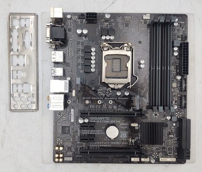GIGABYTE GA-H270M-DS3H LGA1151 H270 Micro ATX DDR4 Motherboard w/ io shield