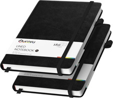 Lined Journal Notebook, 2 Pack, 180 Pages, A5 Journals for Writing, 100 GSM T...