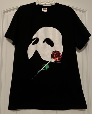 Early 2000s Phantom Of The Opera T Shirt Size Medium Black Glow In The Dark