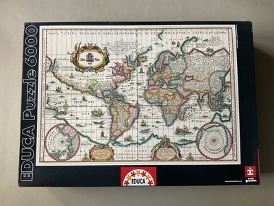 Educa 6000 Teile Puzzle - ALTE WELTKARTE - NEU