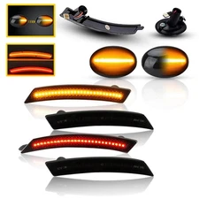 2set Front Rear LED Light Set Fits Side Marker Signal Mini Cooper R55 R56 R57 R5