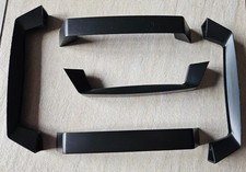 5 neue Schrank Möbel Schubladen Griffe Kunststoff schwarz Lochabstand 13 cm