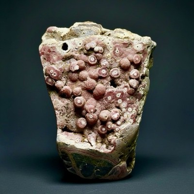 Rhodochrosite Free Form Collector Mineral Display Specimen   Argentina