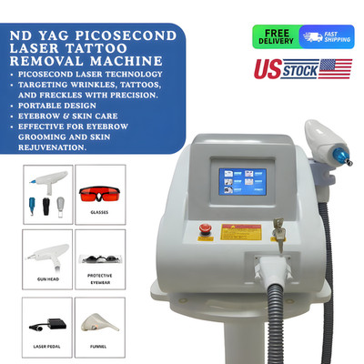 Nd YAG Picosecond Laser Tattoo Removal Machine Pigment Pico Skin Rejuvenation