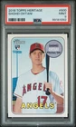 2018 Topps Heritage #600 Shohei Ohtani - PSA 9