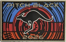 Parche de PVC Pitch Black 2026 Australia Air Force RAAF Australia